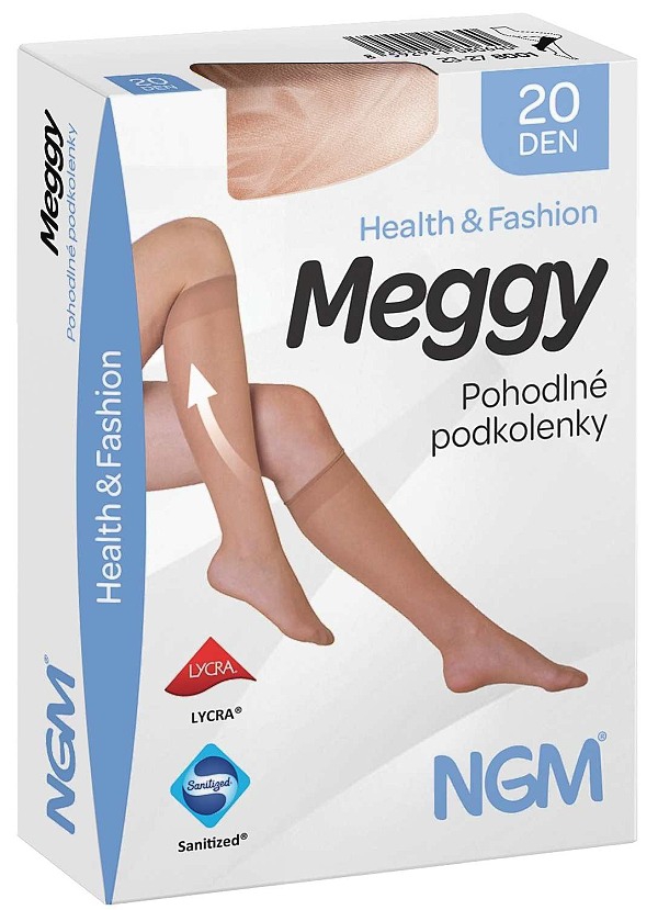 MEGGY podkolenky 20 DEN s podpůrným tlakem 8 - 10 mmHg - 1 pár 