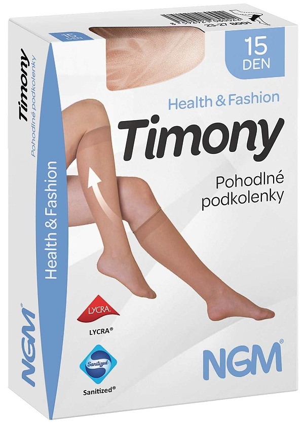 TIMONY podkolenky 15 DEN s podpůrným tlakem 8 - 10 mmHg - 1 pár 