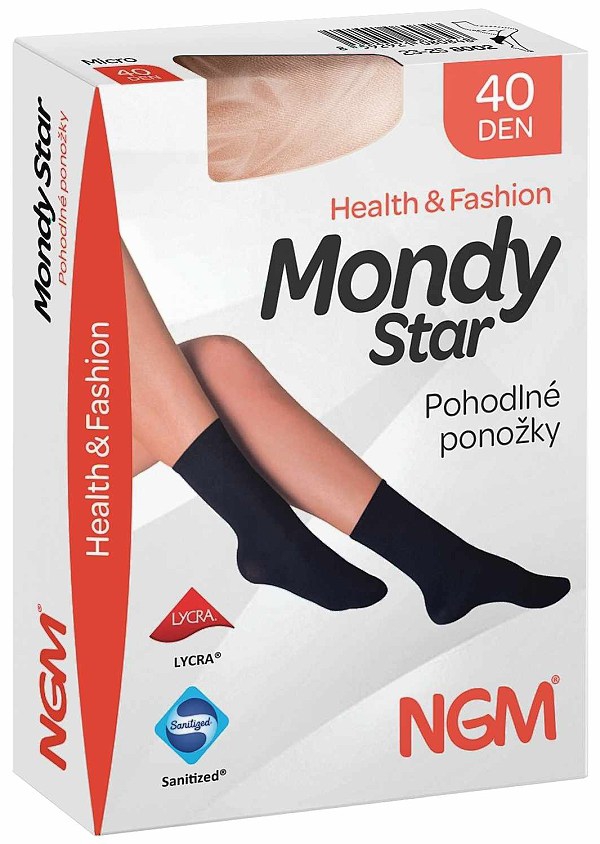 MONDY STAR punčochové ponožky 40 DEN s podpůrným tlakem 8 - 10 mmHg